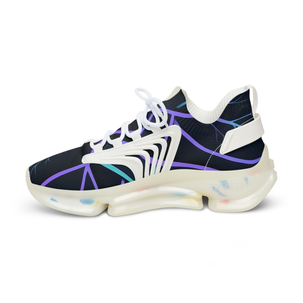 Orchid Vein Circuit Weave stylish casual sneakers