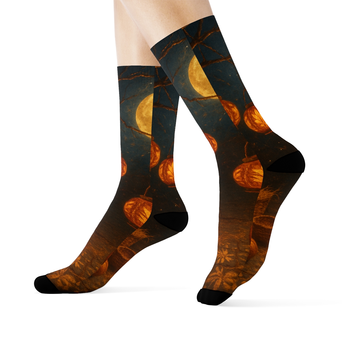 Harvest Lantern Nocturne comfortable cotton socks