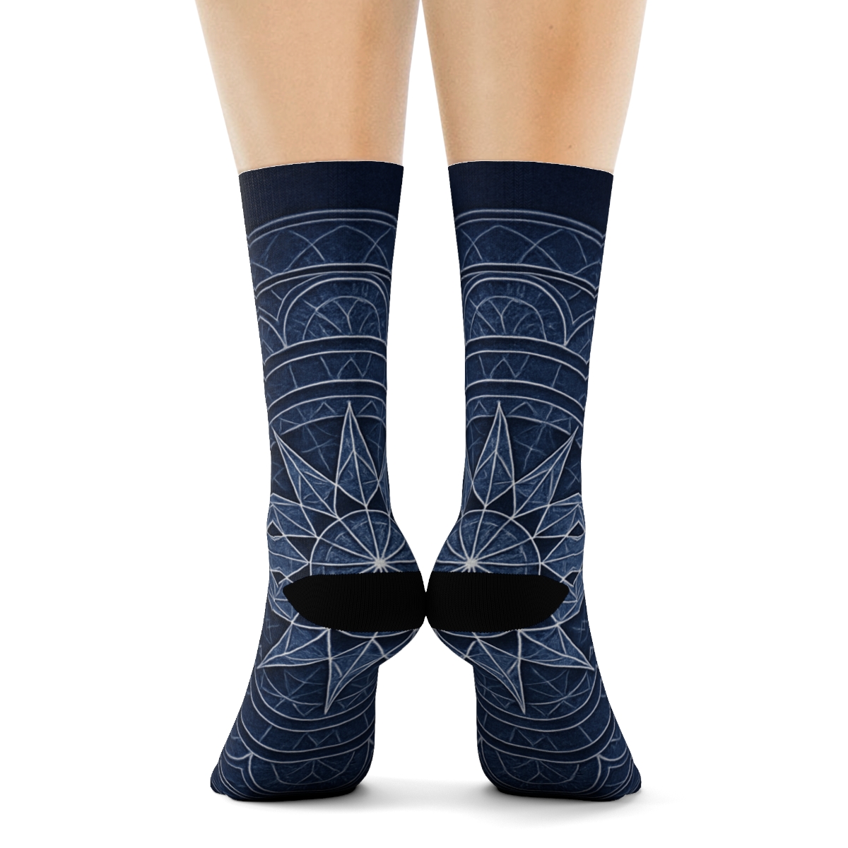 Starburst Lattice Mosaic designer logo socks