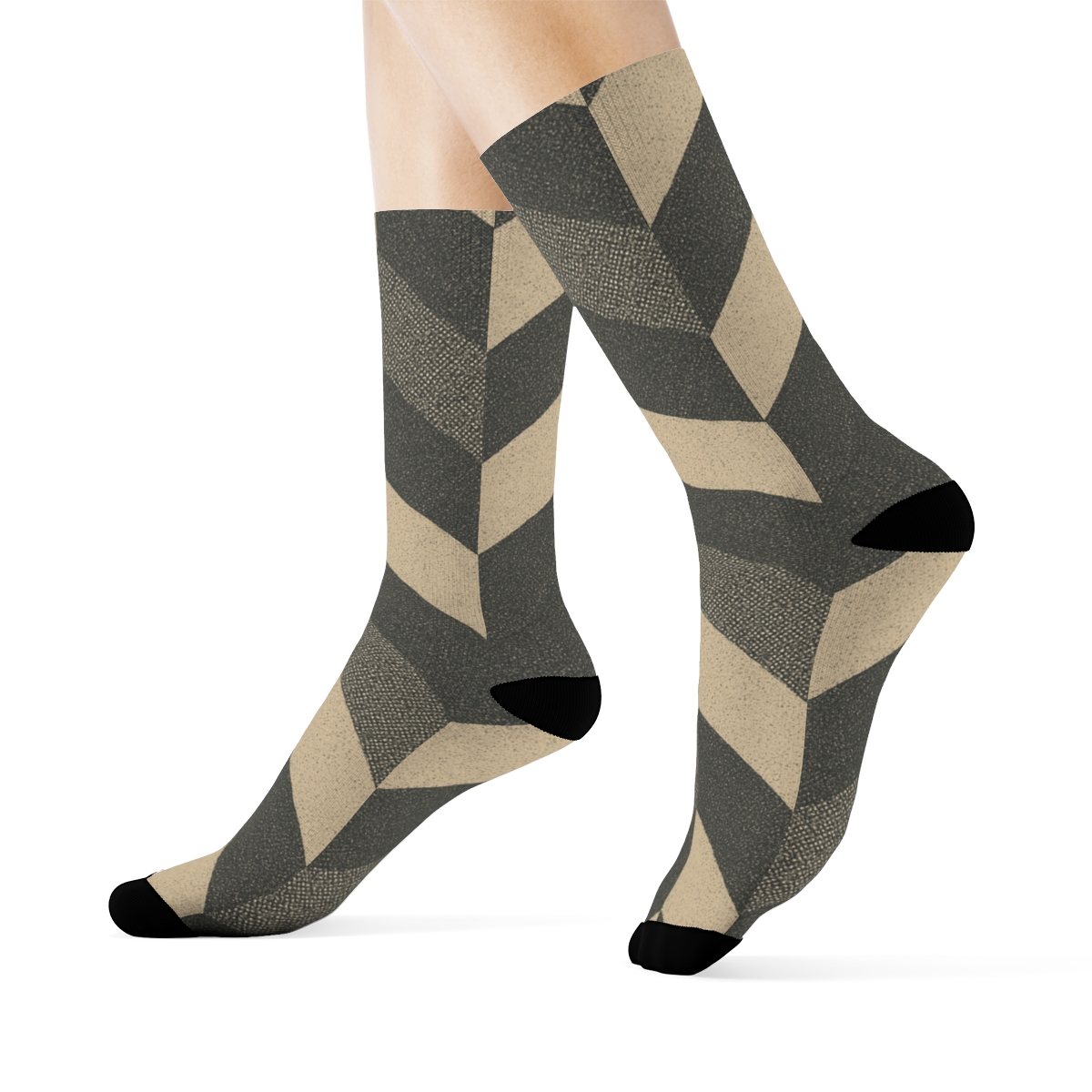 Herringbone Microdot Classic Socks