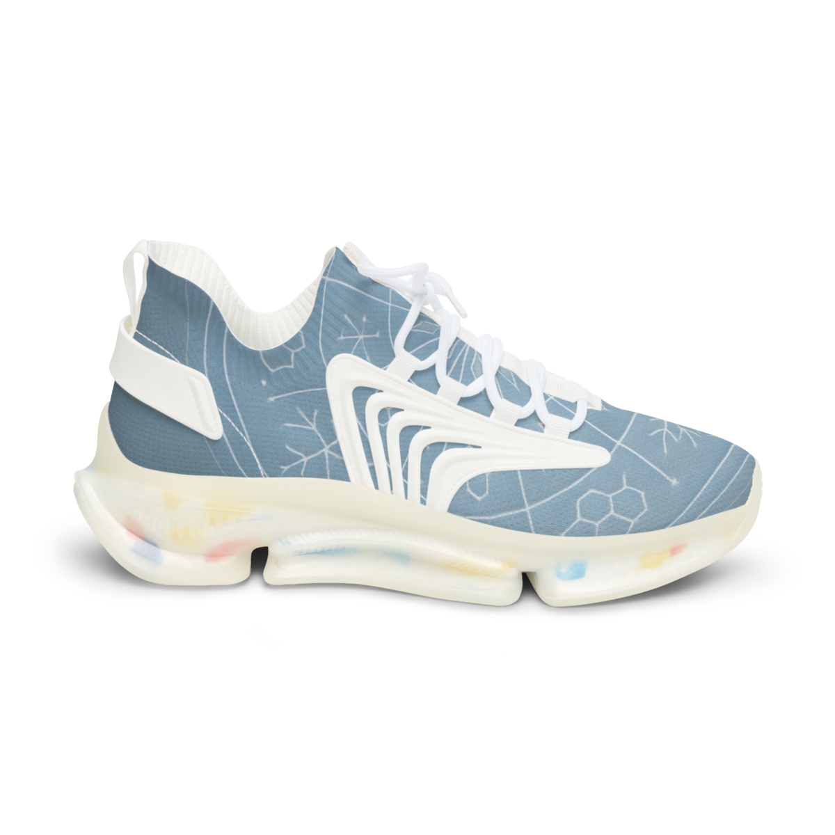 Silent Frosted Lattice personalized athletic sneakers