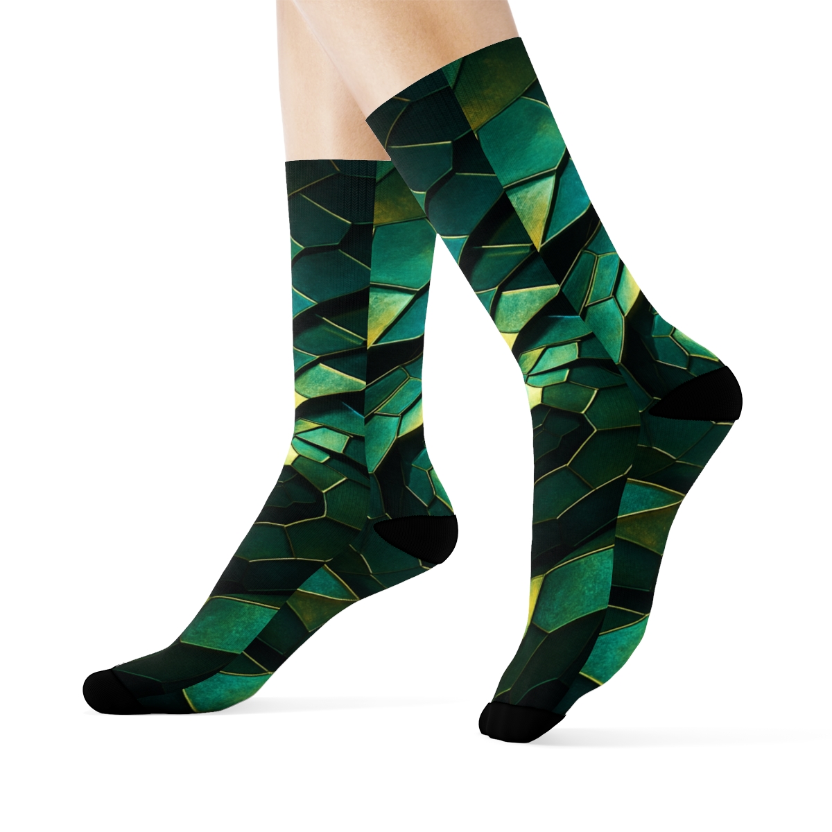 Prismatic Carapace Reverie trendy colorful socks