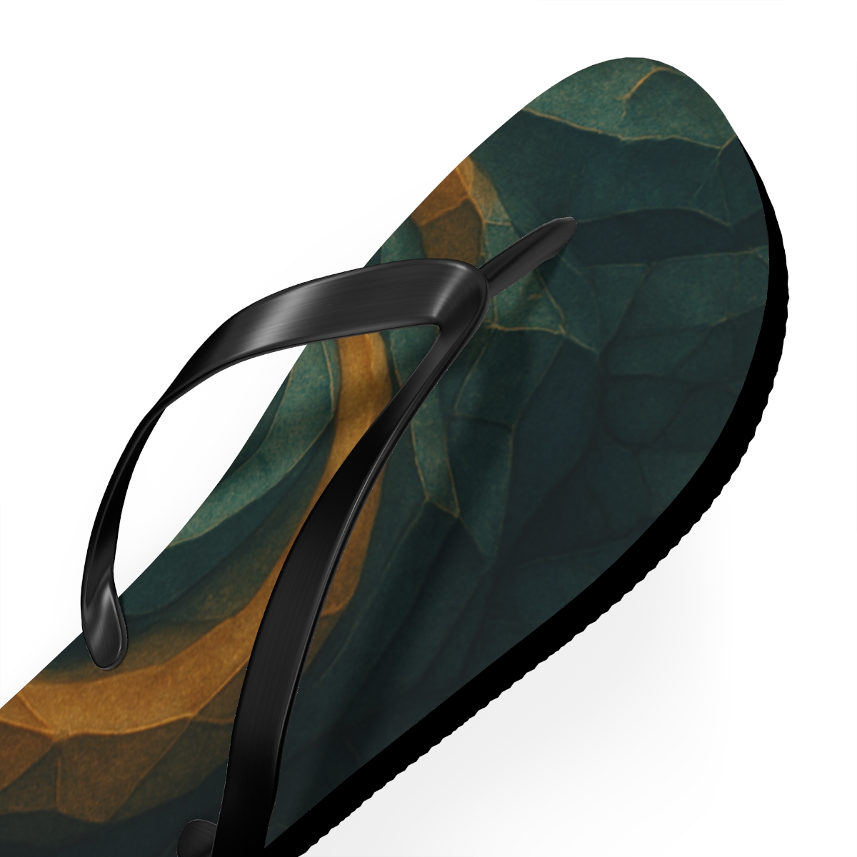 Golden Vein Harmony Flip Flops