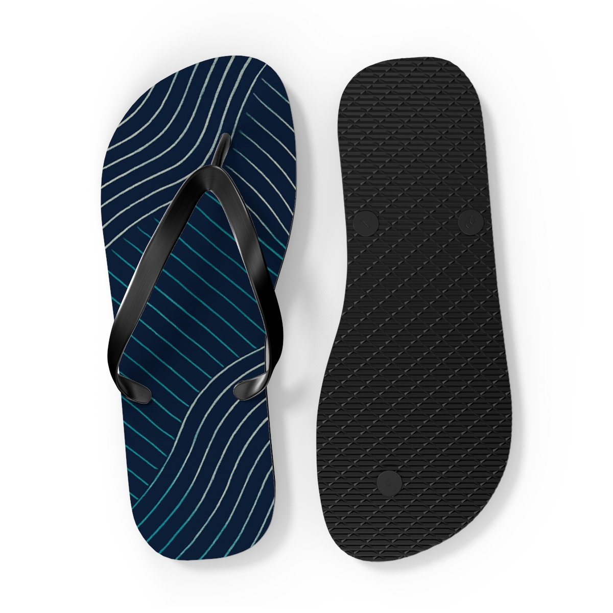 Moire Orbit Weave comfortable casual flip flops