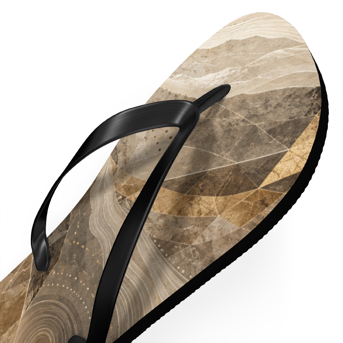 Angular Silt Halo Matrix colorful rubber flip flops [AI-be9b90cf-1f9261477597]