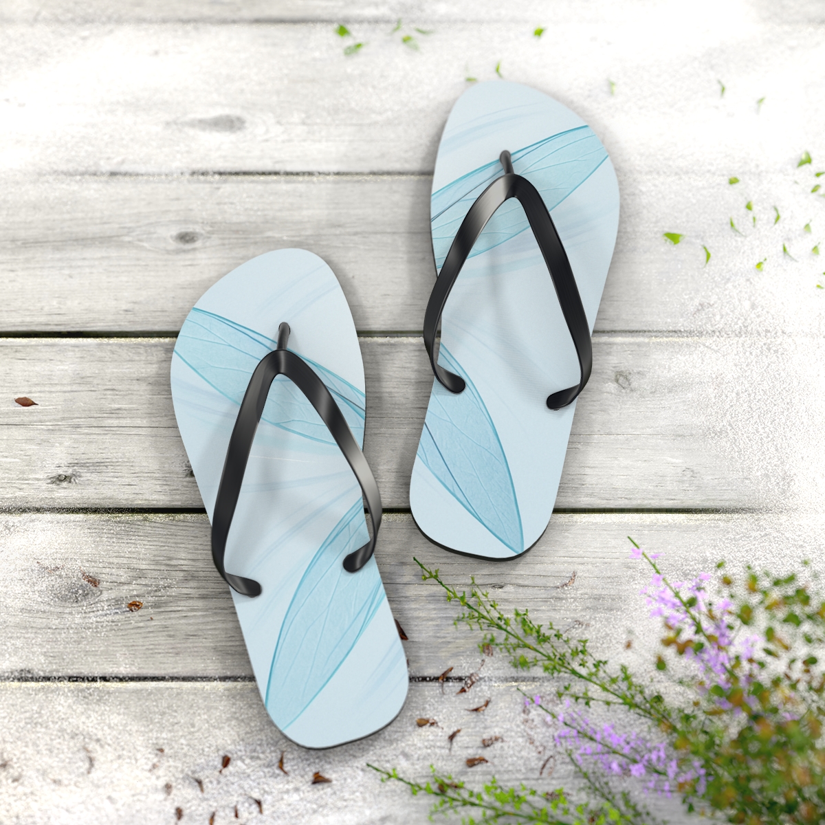 Prism Wingbeat Of The Dragonfly custom flip flops