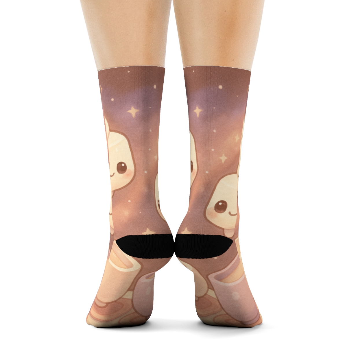 Comet Cocoa Marshmallow Buddies custom socks