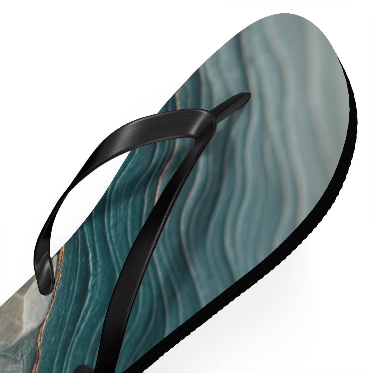 Mineral Facet Tide Weave unique graphic flip flops