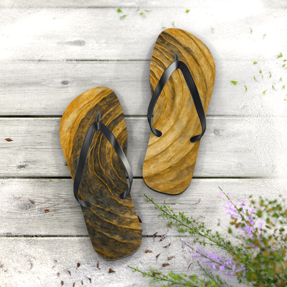 Auric Sediment Vortex stylish summer flip flops