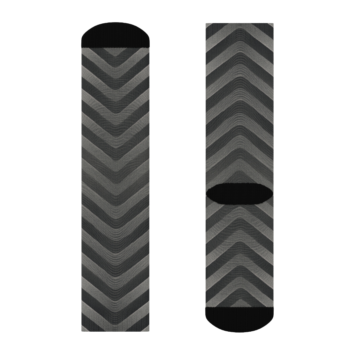 Moire Chevron Cascade sports performance socks