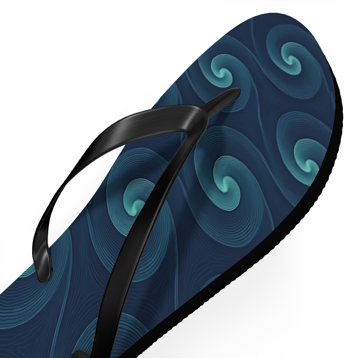 Spiral Nebula Tessellation colorful rubber flip flops