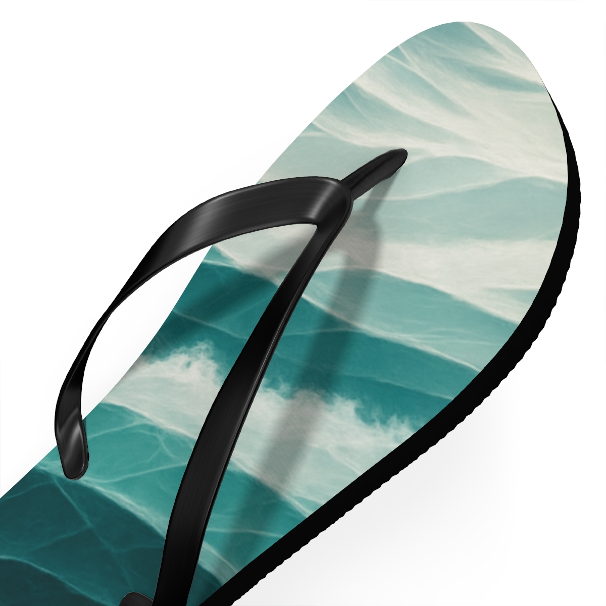 Fractured Tide Prism designer logo flip flops