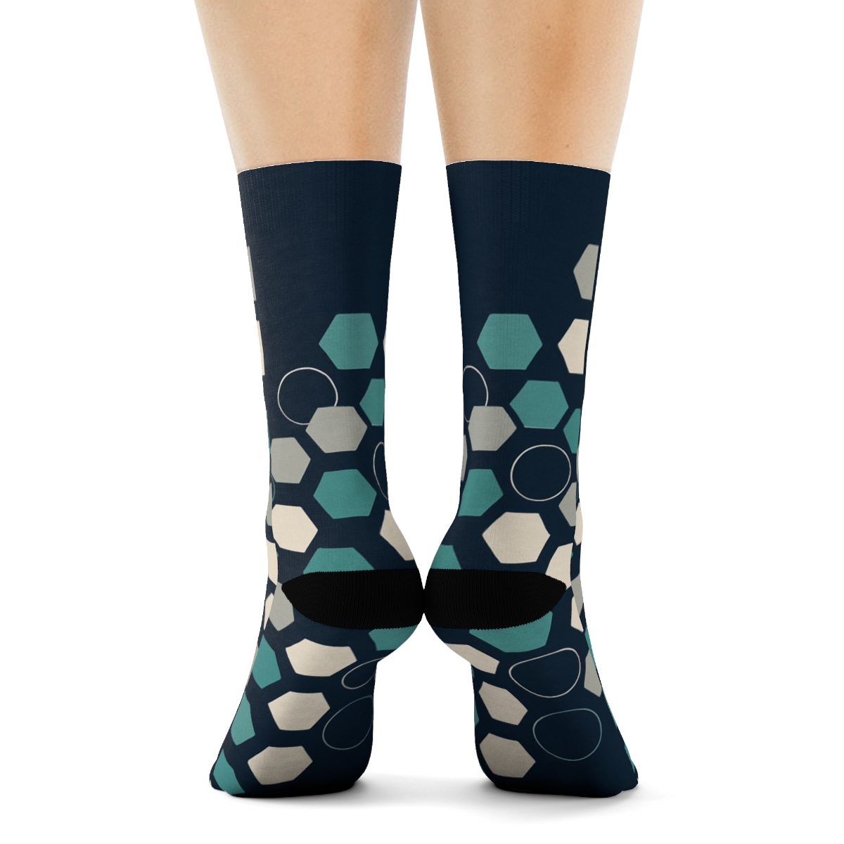 Orbiting Hex Ring Cascade sports performance socks