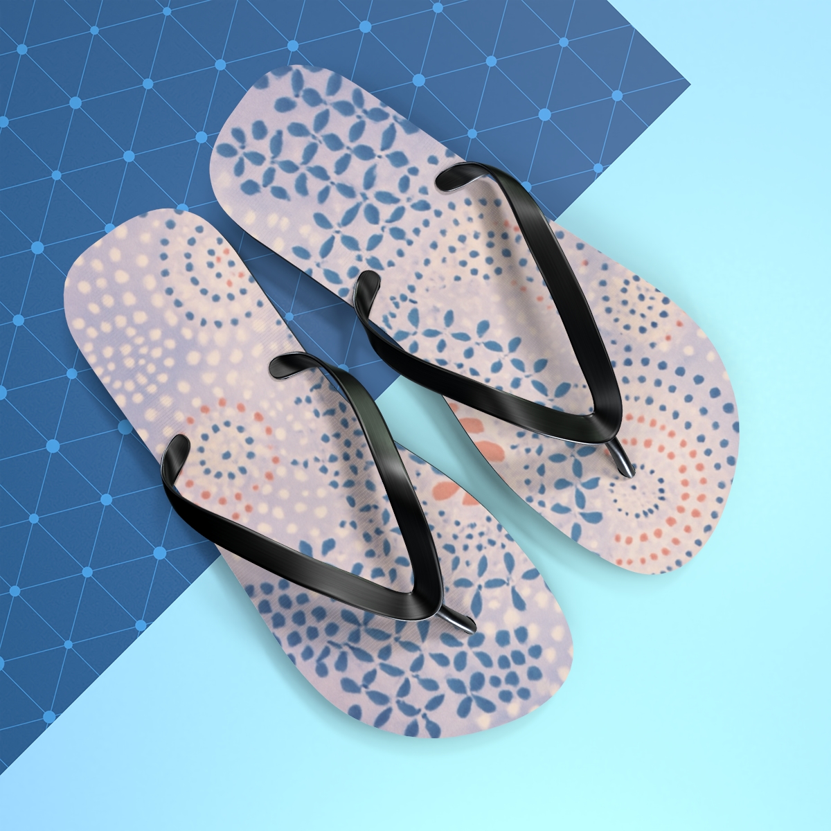 Spiral Petal Lattice comfortable casual flip flops