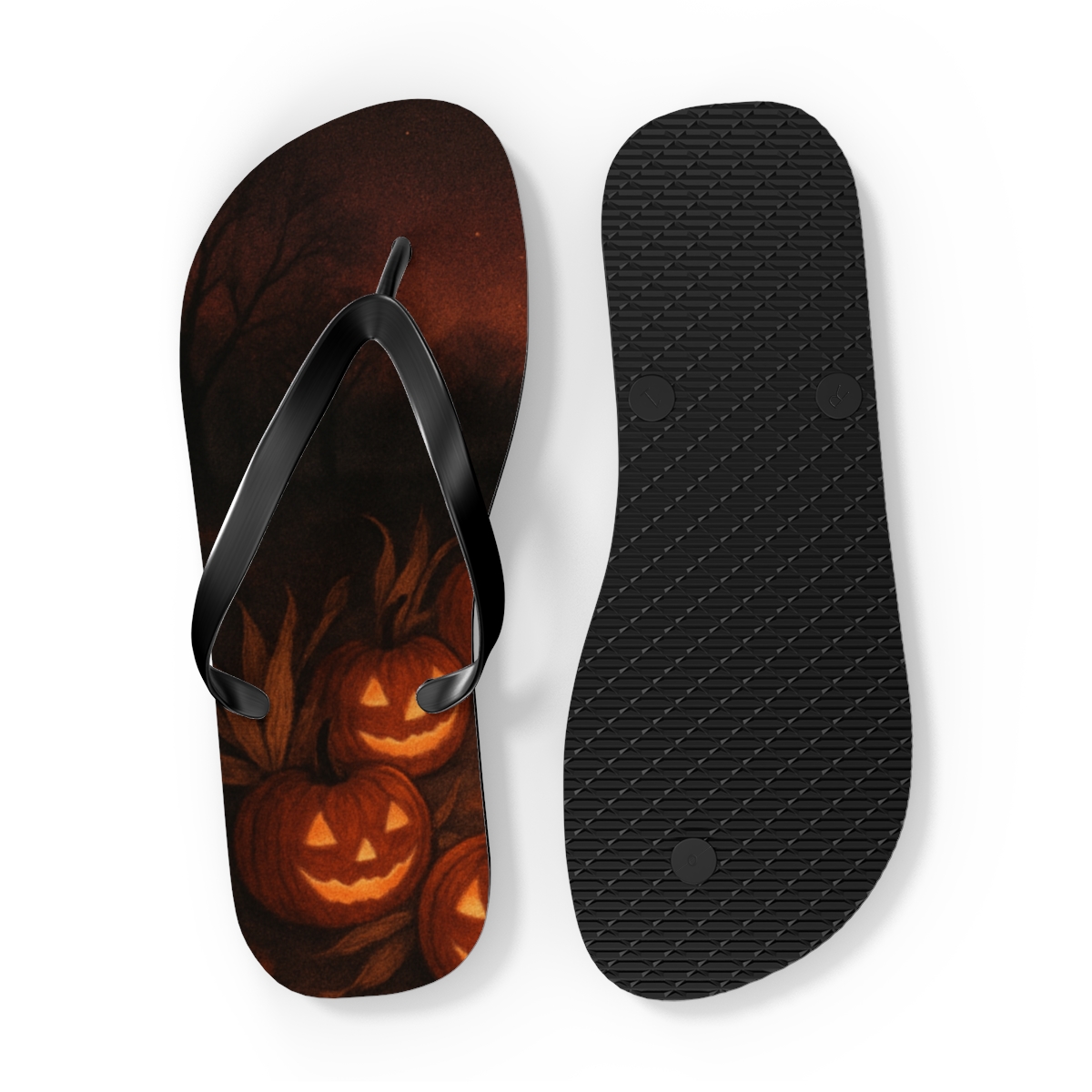 Harvest Lantern Eclipse designer logo flip flops