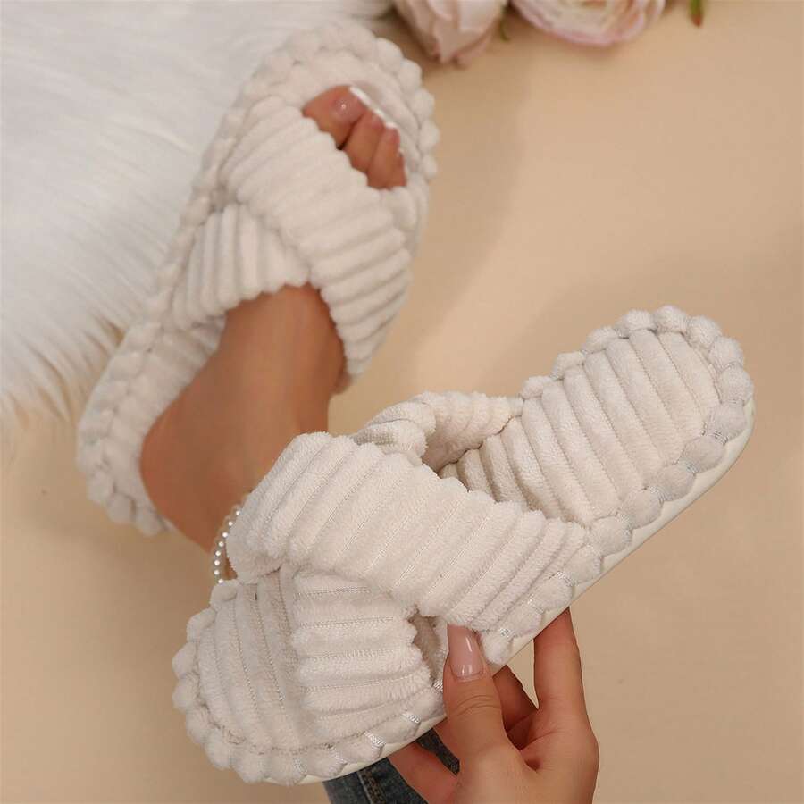Casual Comfortable Memory Foam House Slides For Women
