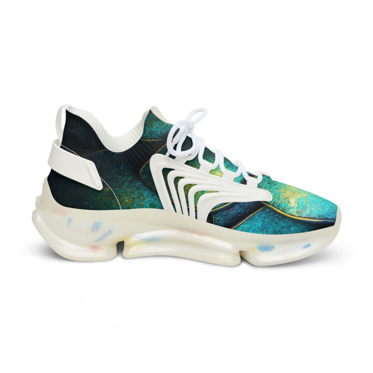 Iridescent Beetle Mosaic trendy fashion sneakers