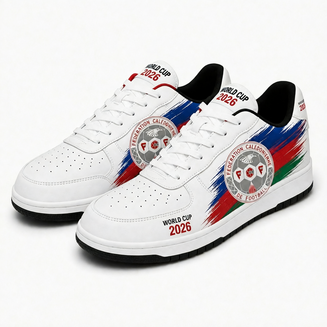 World Cup 2026 Caledonia Football Fan Printed Shoes