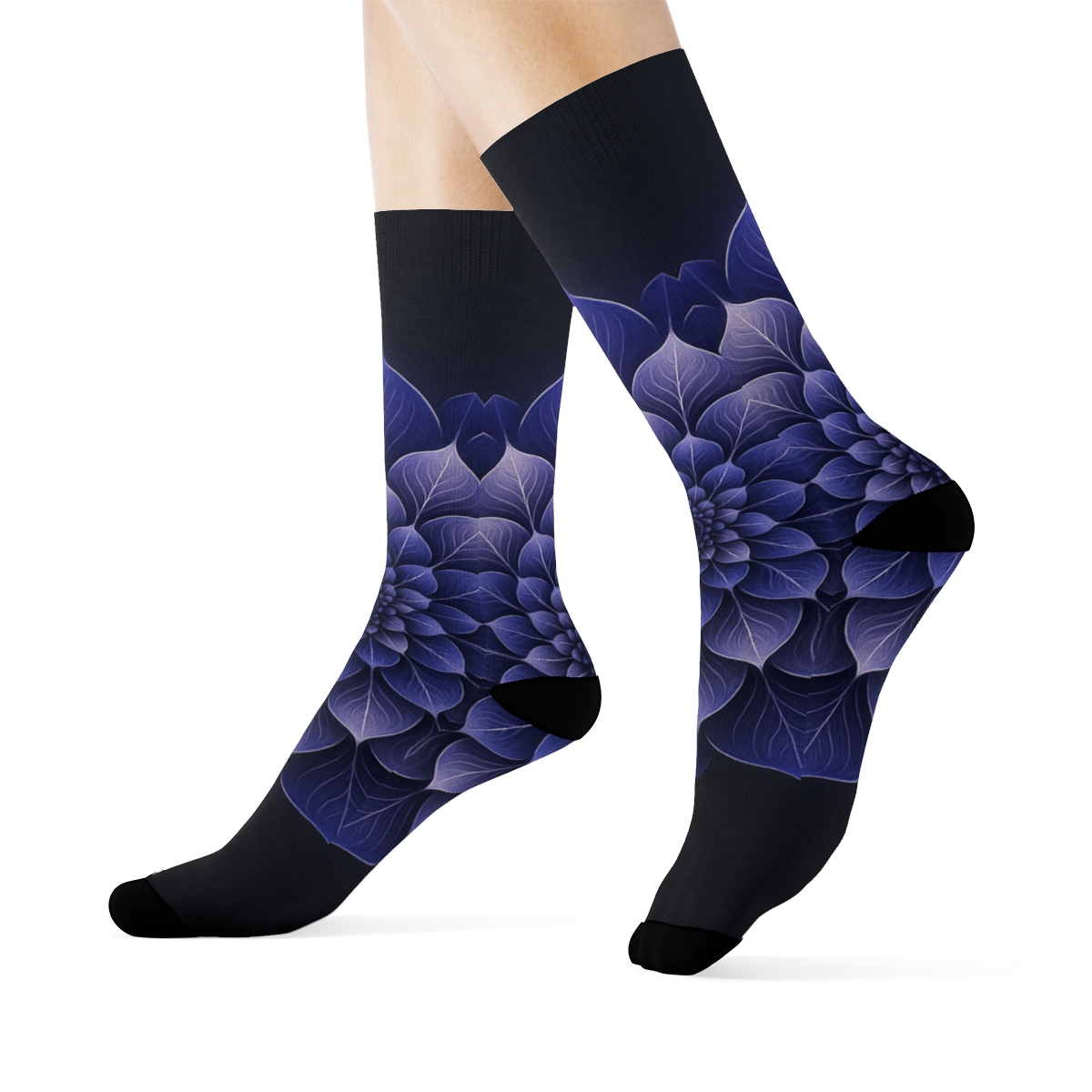 Orchid Pulse Rosette stylish patterned socks