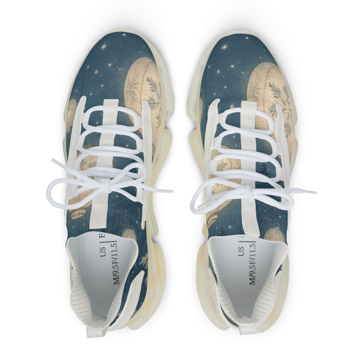 Winter Lantern Constellation personalized athletic sneakers