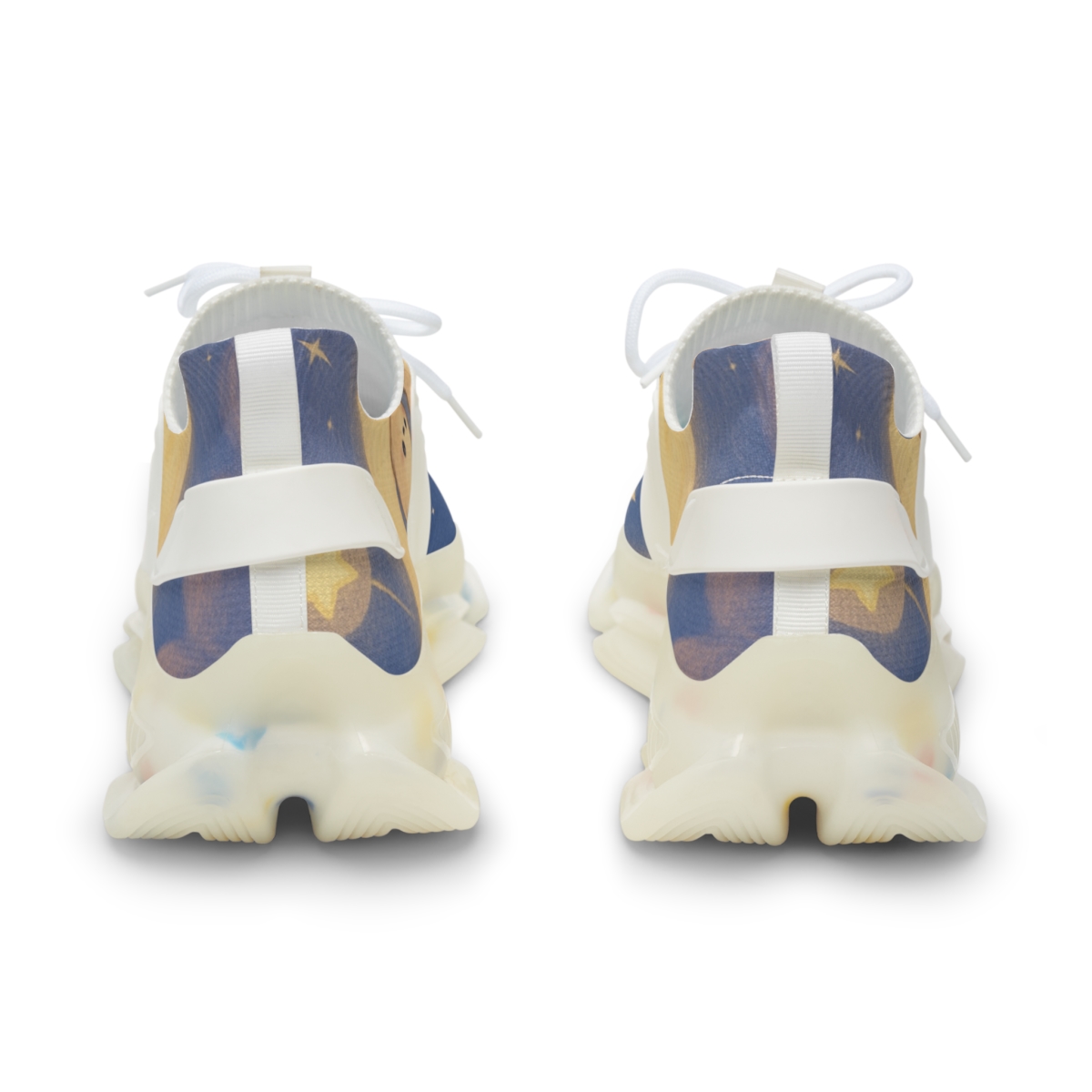 Sleepy Moon Dumpling Parade personalized athletic sneakers
