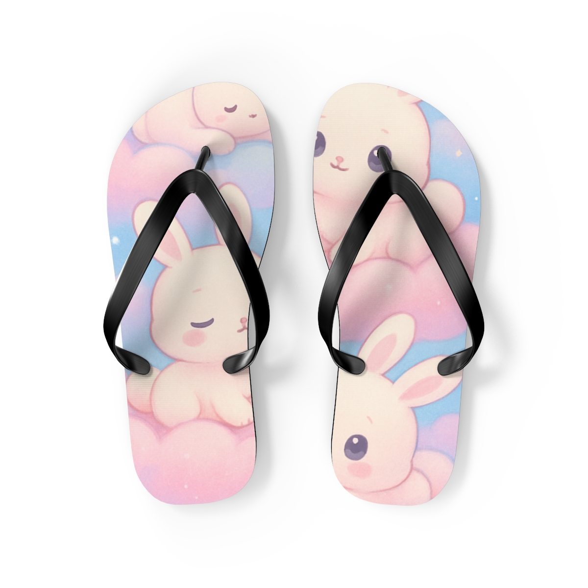 Pastel Dreamscape Flip Flops