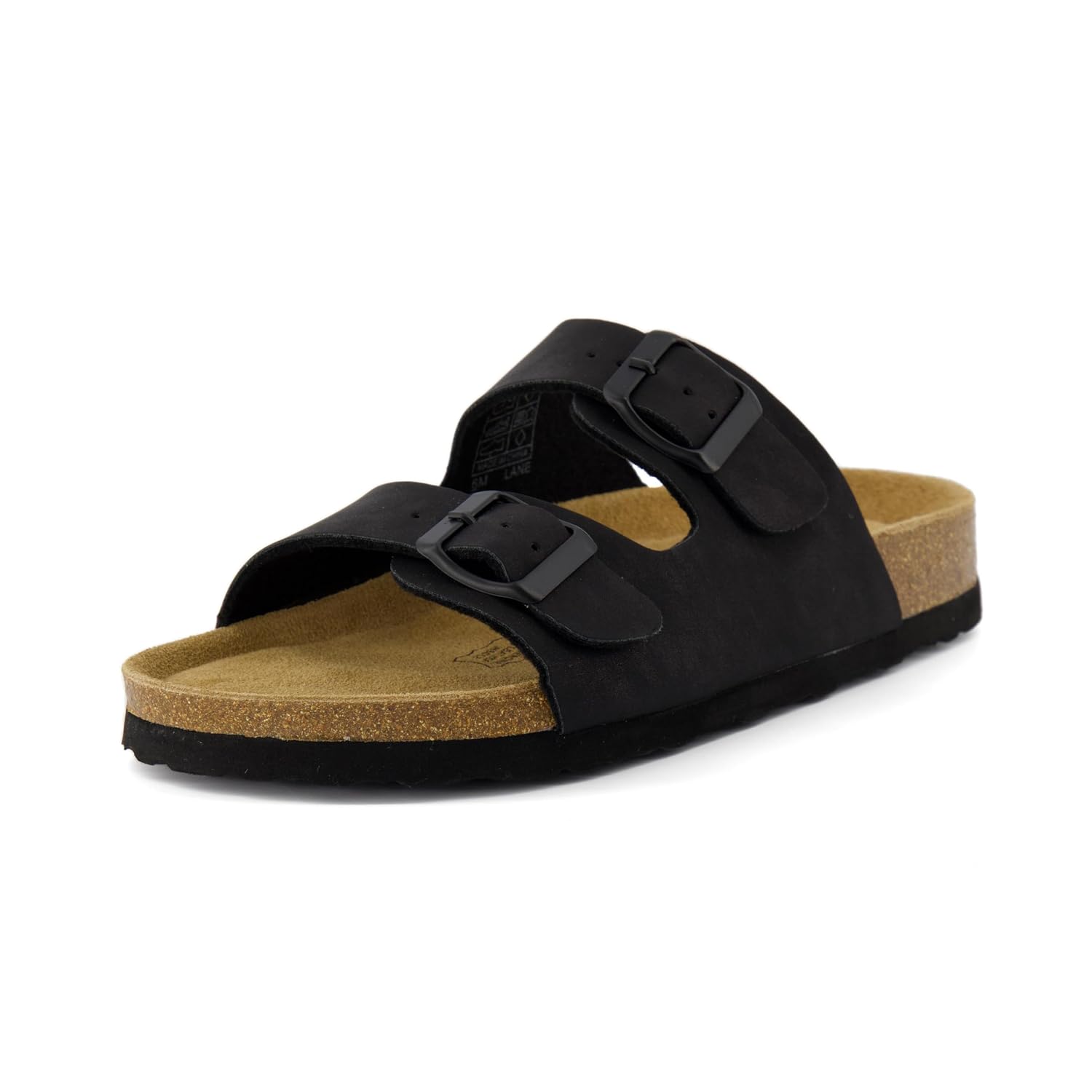 Footbed Arch Support Double Buckle Slip On Sandals For Women