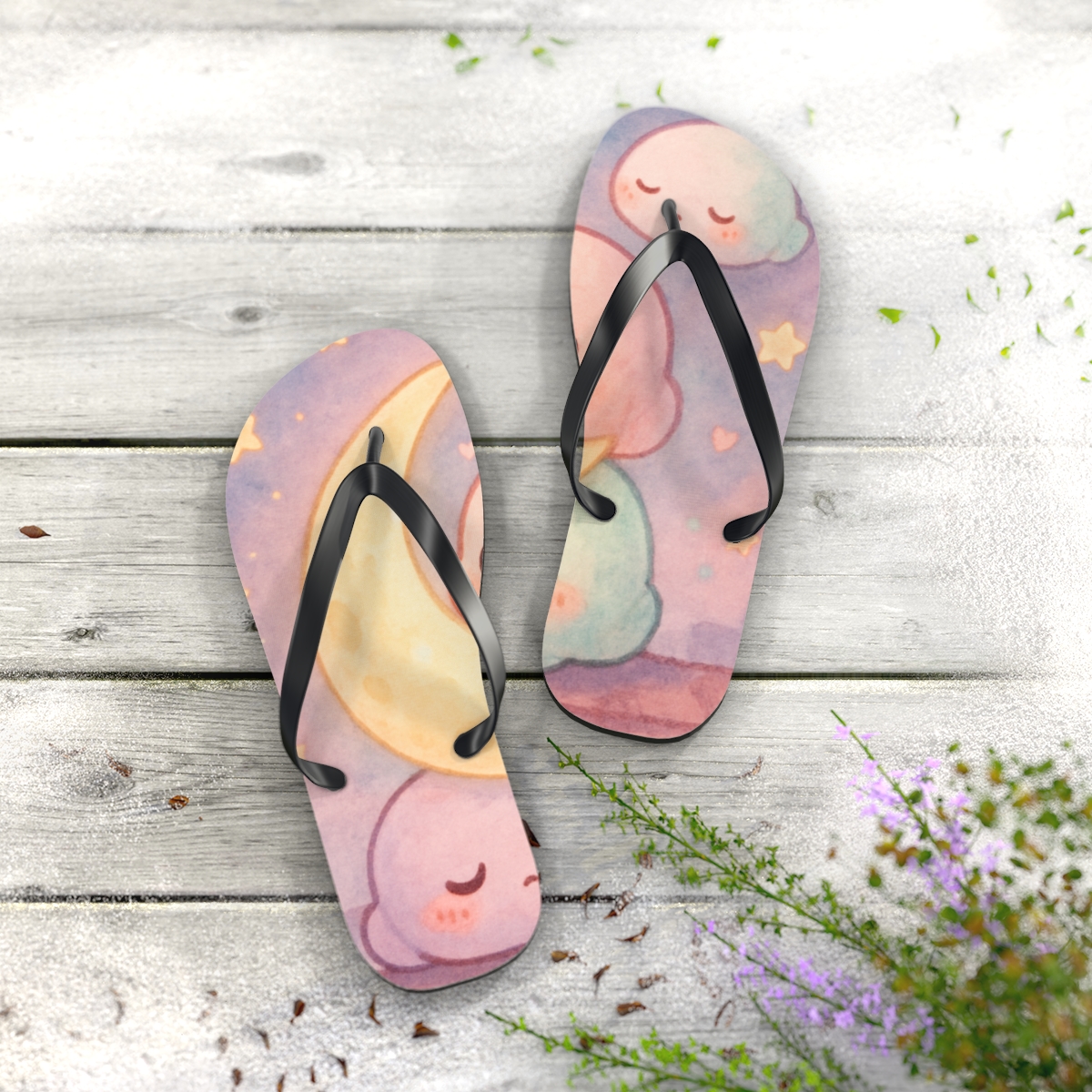 Moonlit Mochi Dream Flip Flops