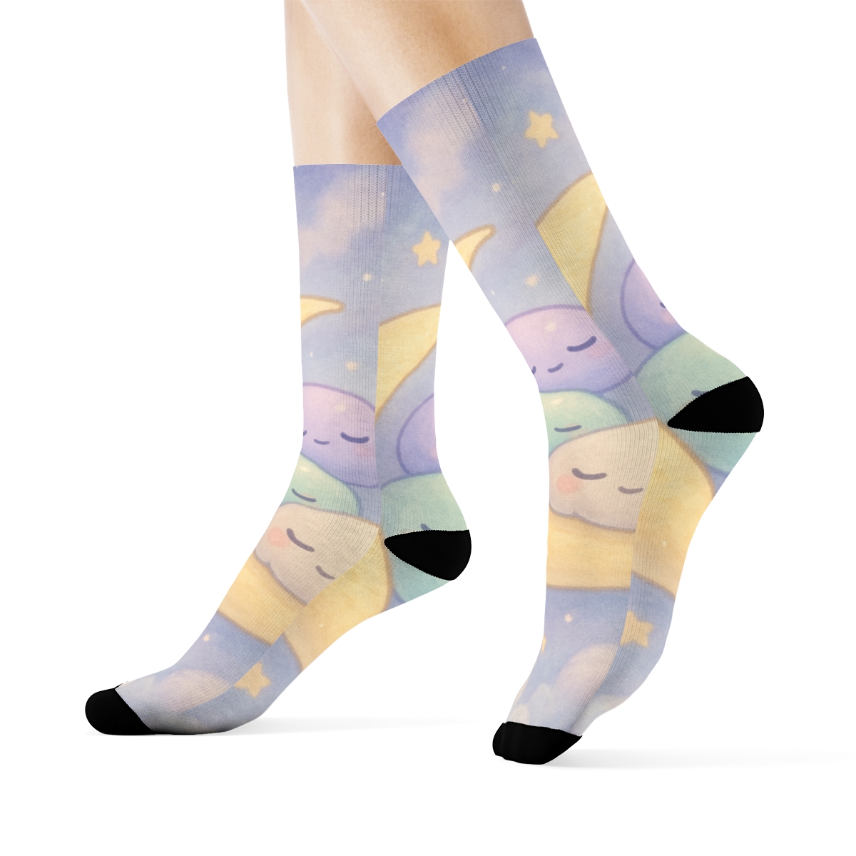 Mochi Moon Mates unique printed sockscustom socks