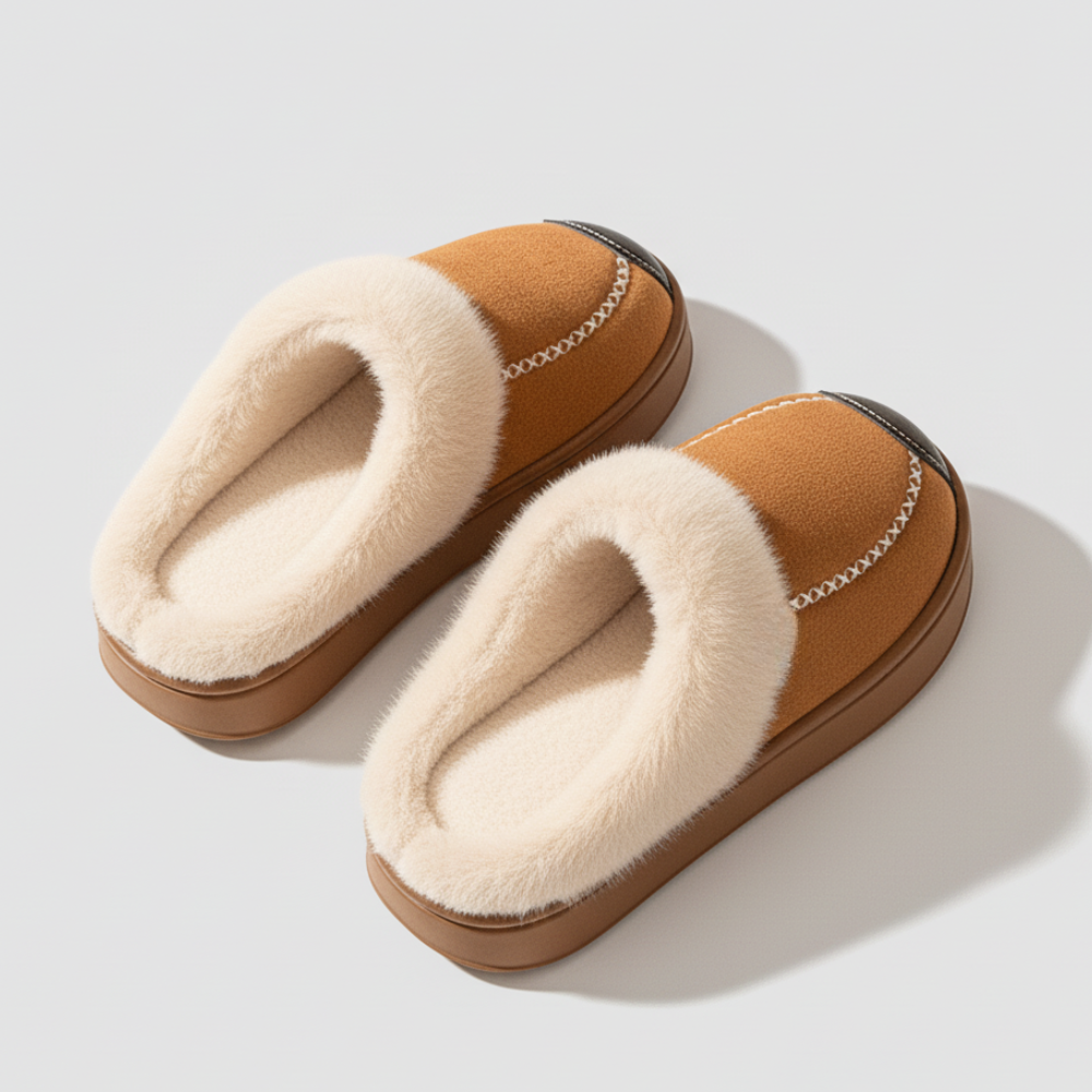 Plush Lined Winter Mules