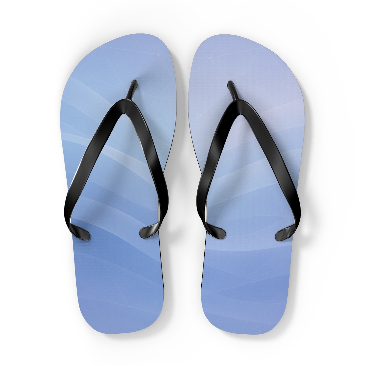 Celestial Vapor Wavefront Grid custom flip flops