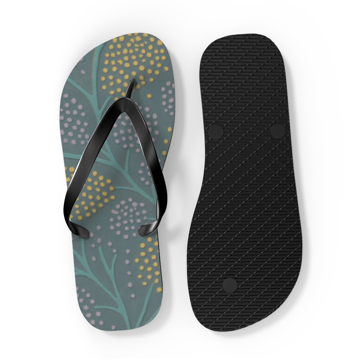 Vein Dot Mosaic stylish summer flip flops