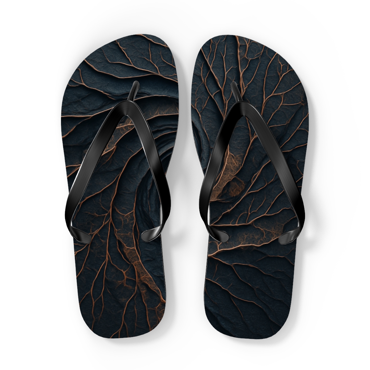 Vortex Vein Lattice unique graphic flip flops