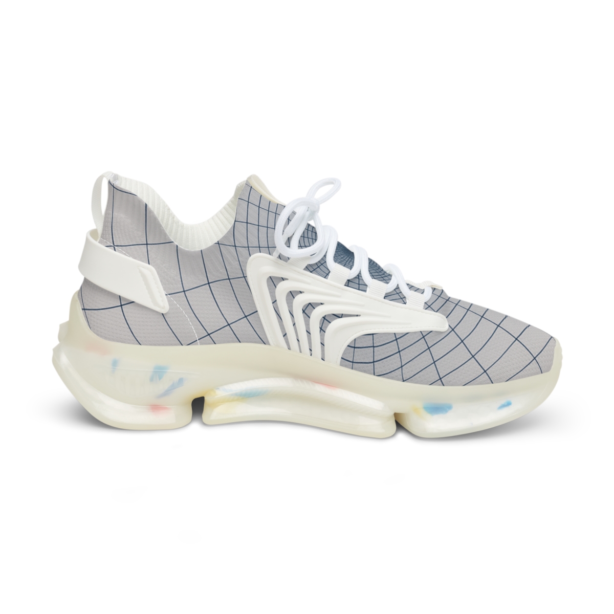 Radial Moire Grid Bloom lifestyle sneakers