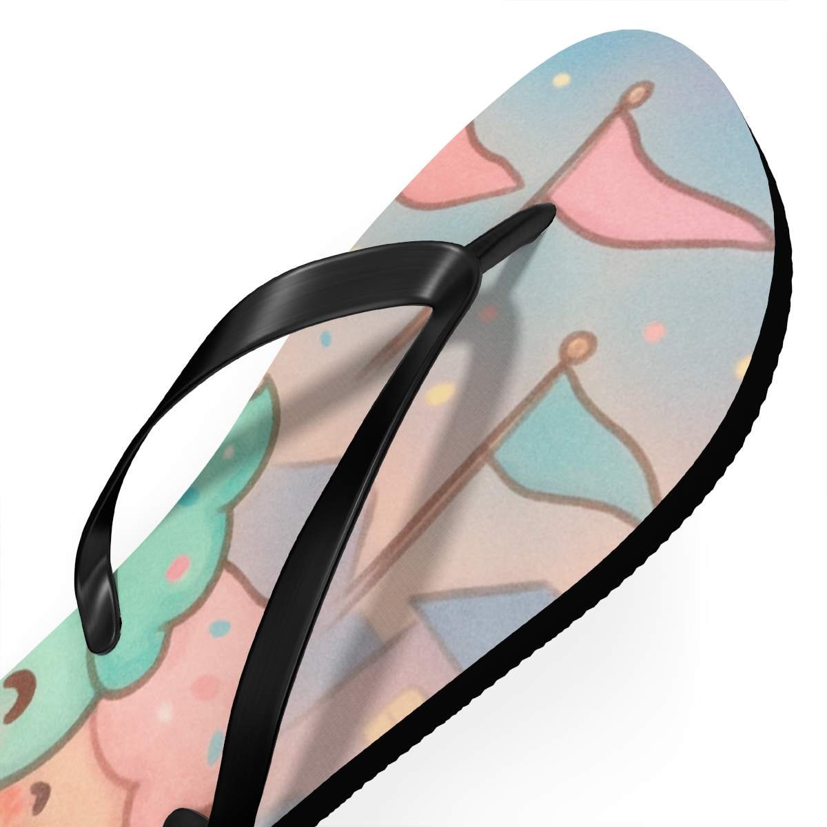 Starlit Cupcake Parade comfortable casual flip flops