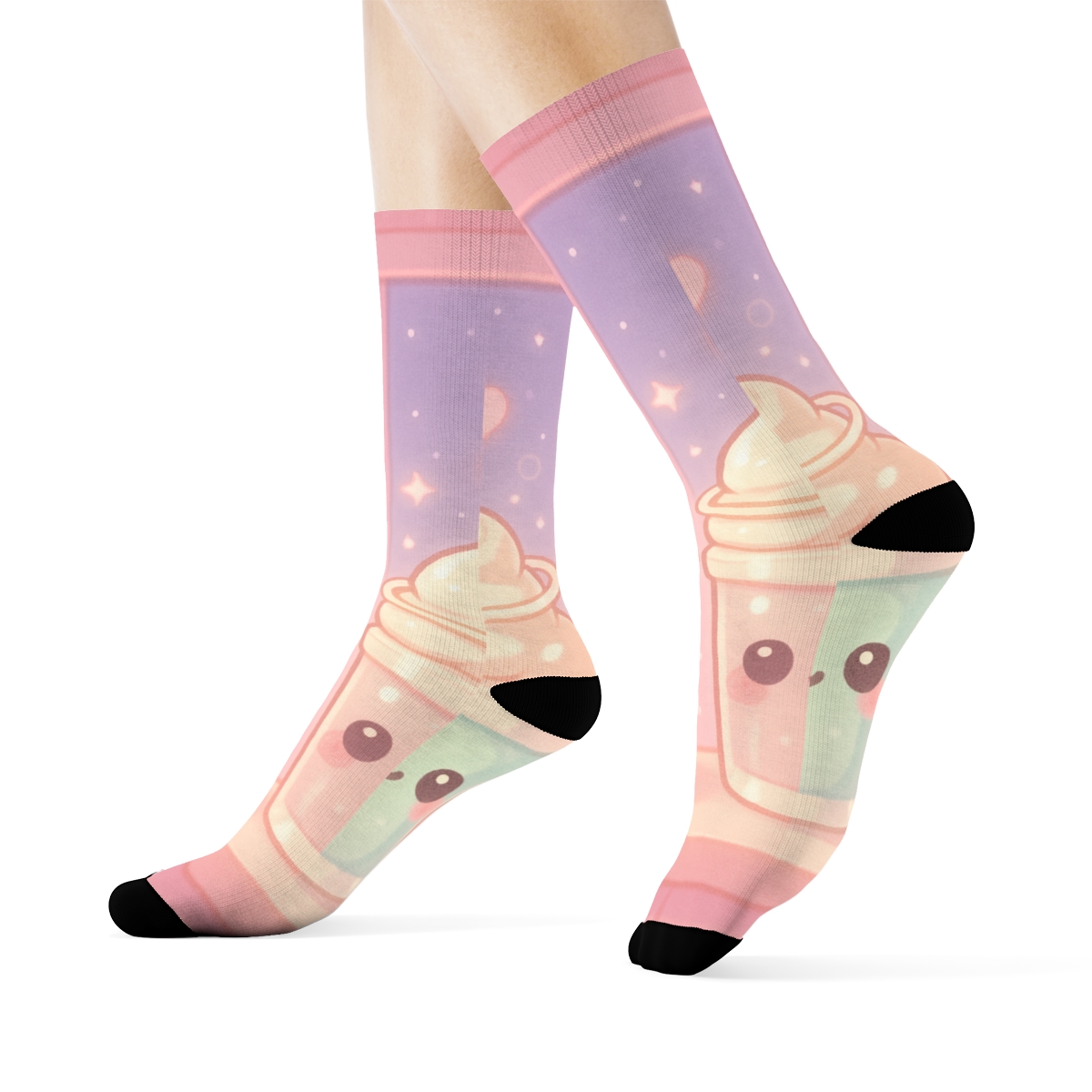 Pastel Planet Milkshake Buddies comfortable cotton socks