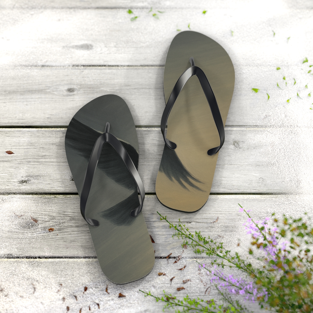 Silent Hawk Ascent custom flip flops