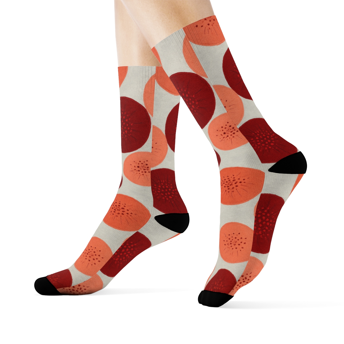 Poppy Dot Lattice Drift trendy colorful socks