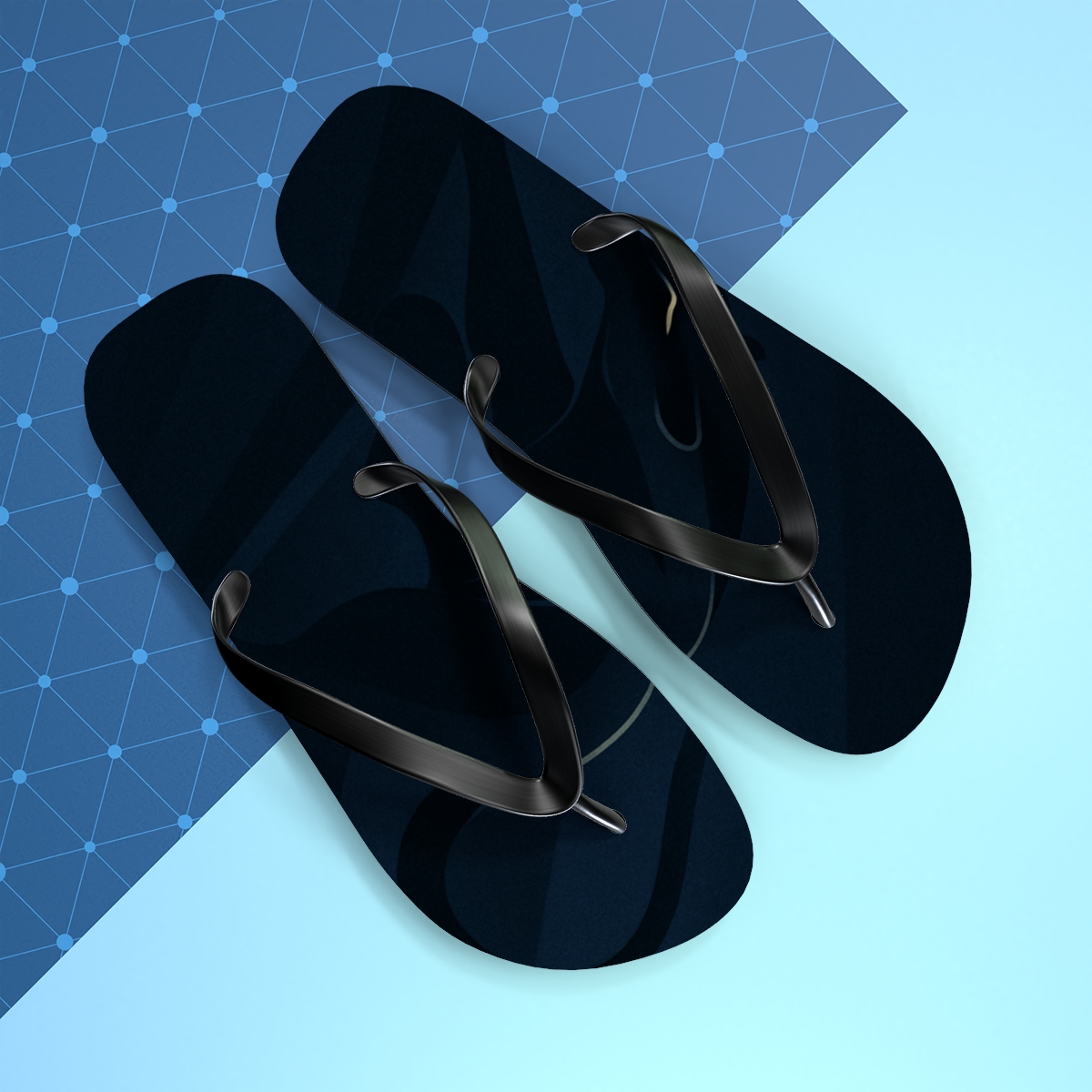 Shadow Rhythm Of The Panther colorful rubber flip flops