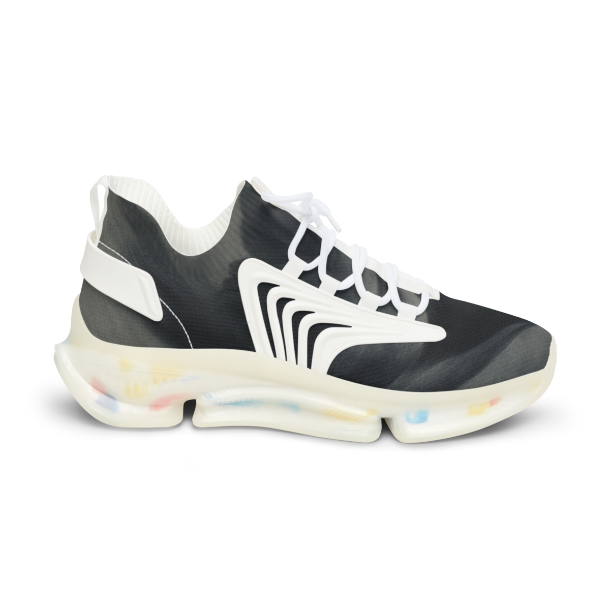 Silent Wing Embrace unique printed sneakers