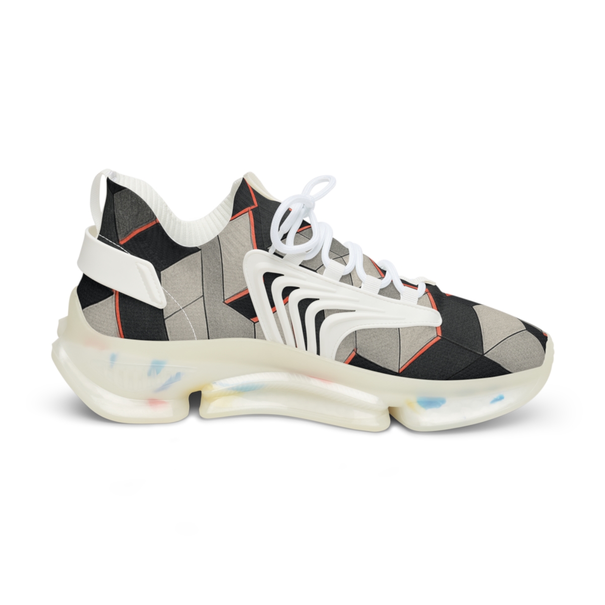 Hex Prism Step Matrix unique printed sneakers