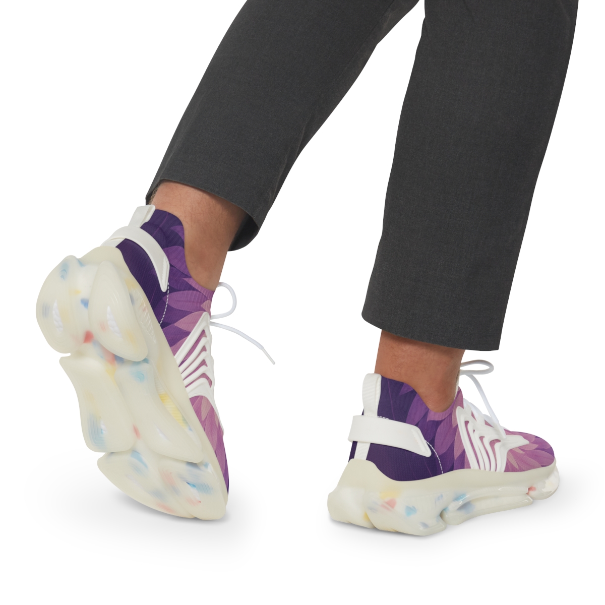 Petal Spiral Continuum personalized athletic sneakers