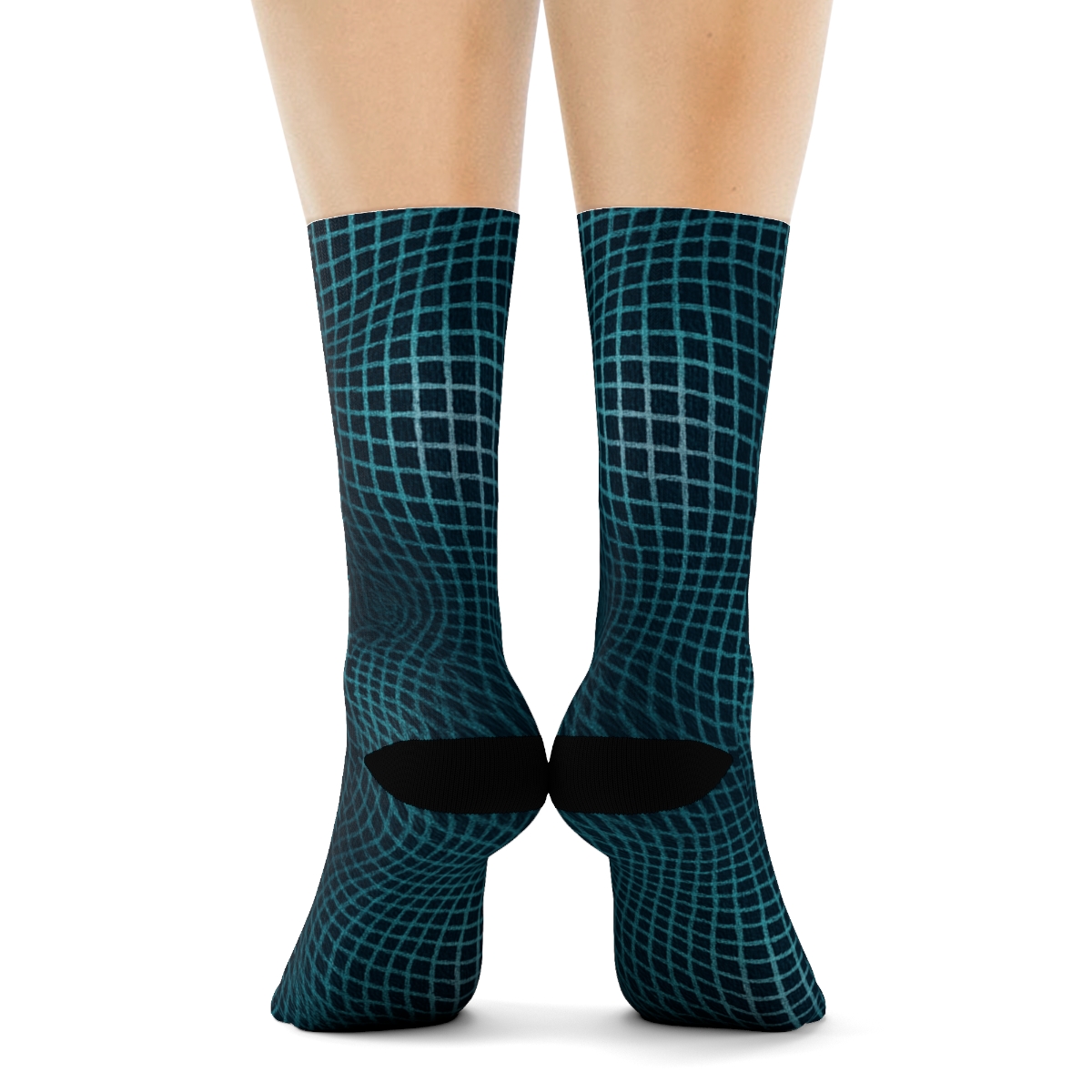 Moire Lattice Interference Weave trendy colorful socks