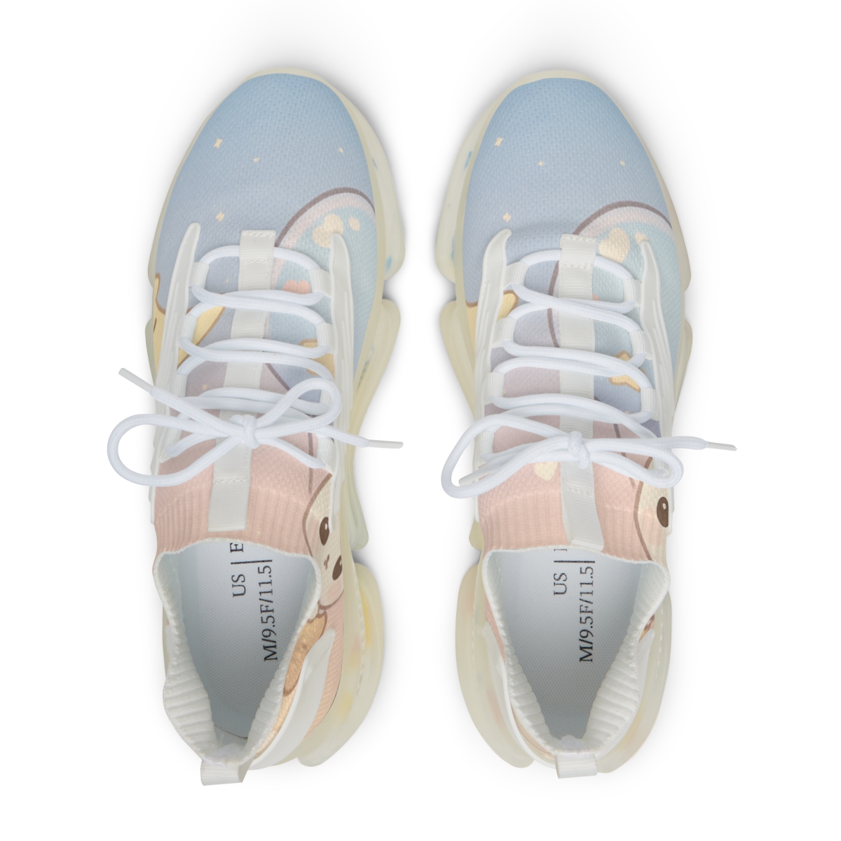 Sleepy Moon Bunny Balloon Ride designer branded sneakers