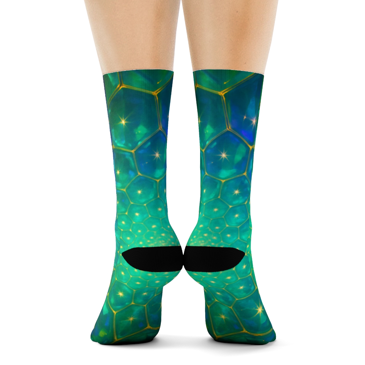 Prismatic Lattice Of The Dragonfly Eye custom socks