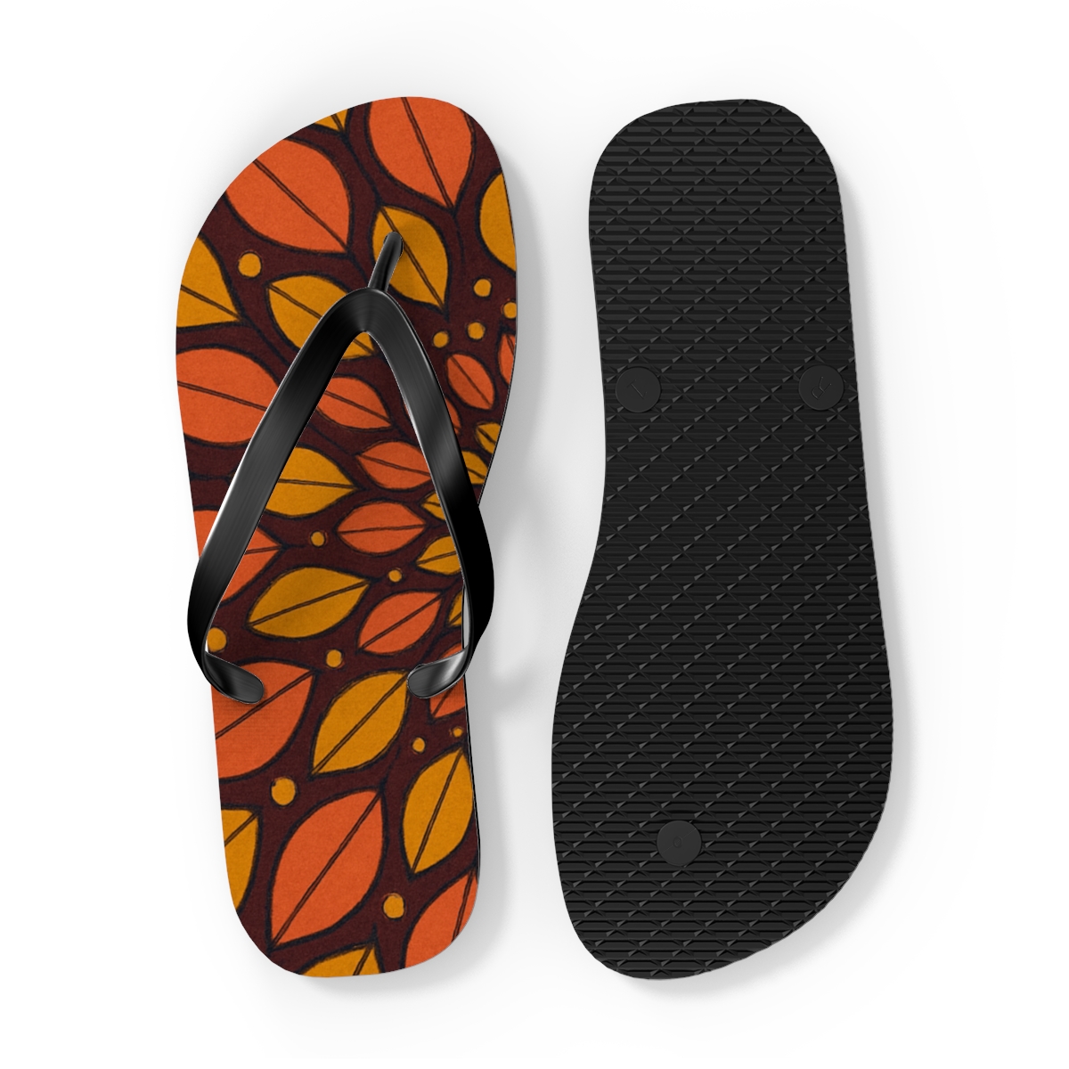Marigold Pulse Spiral custom flip flops