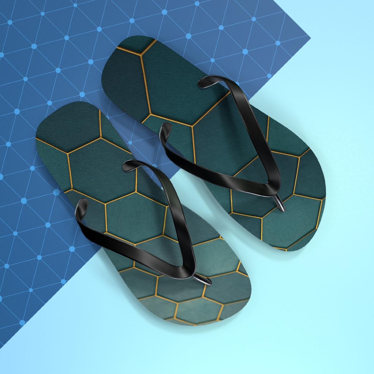 Tidal Mosaic Walk Flip Flops