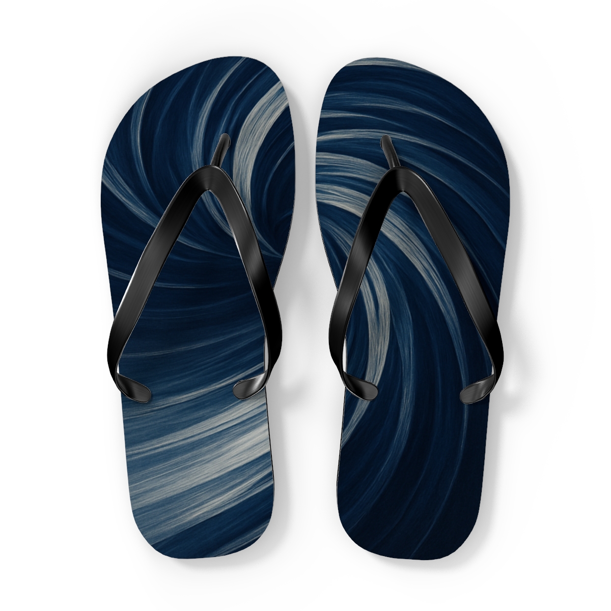 Fractal Mane Of The Wild Horse designer logo flip flops