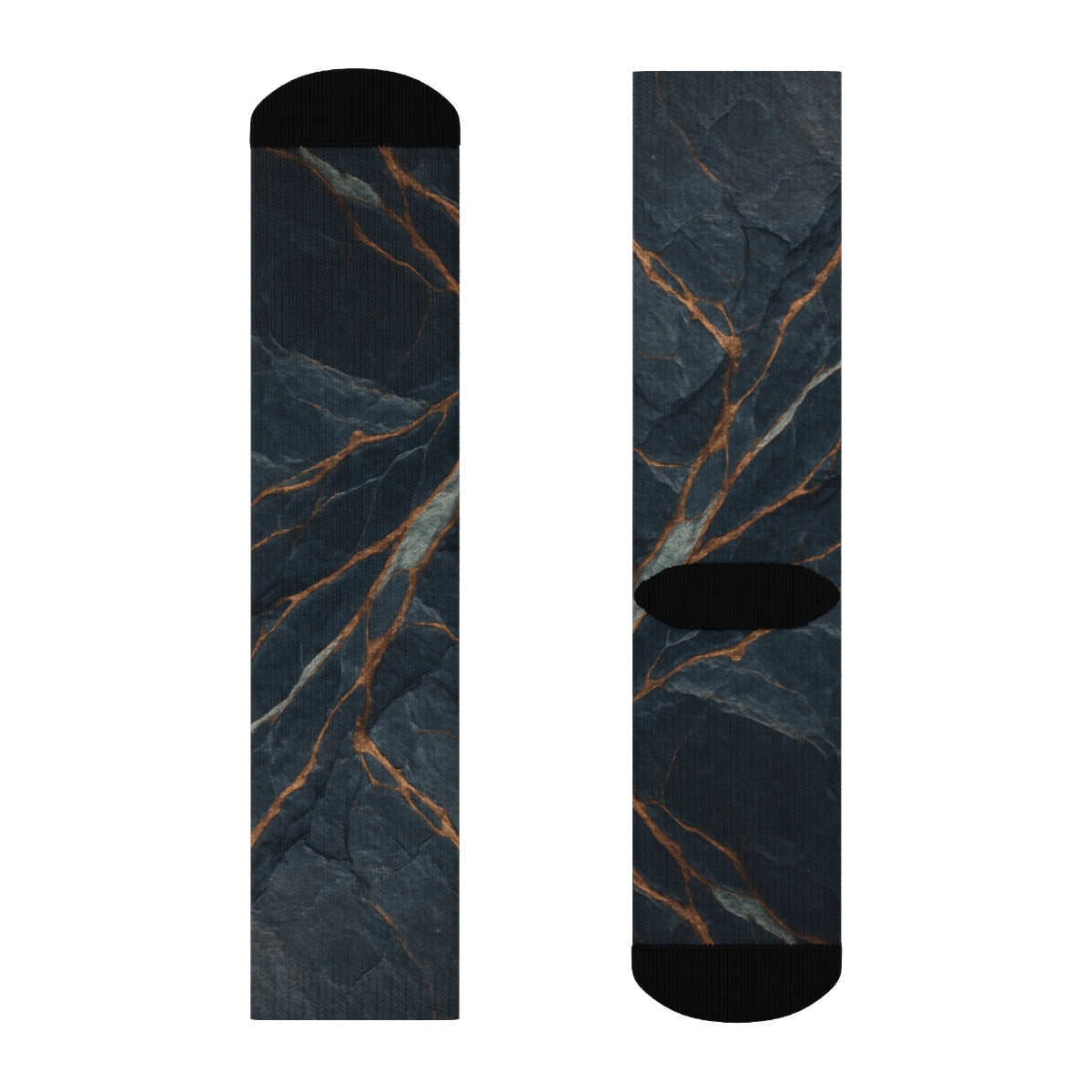 Basalt Vein Interlace unique printed socks