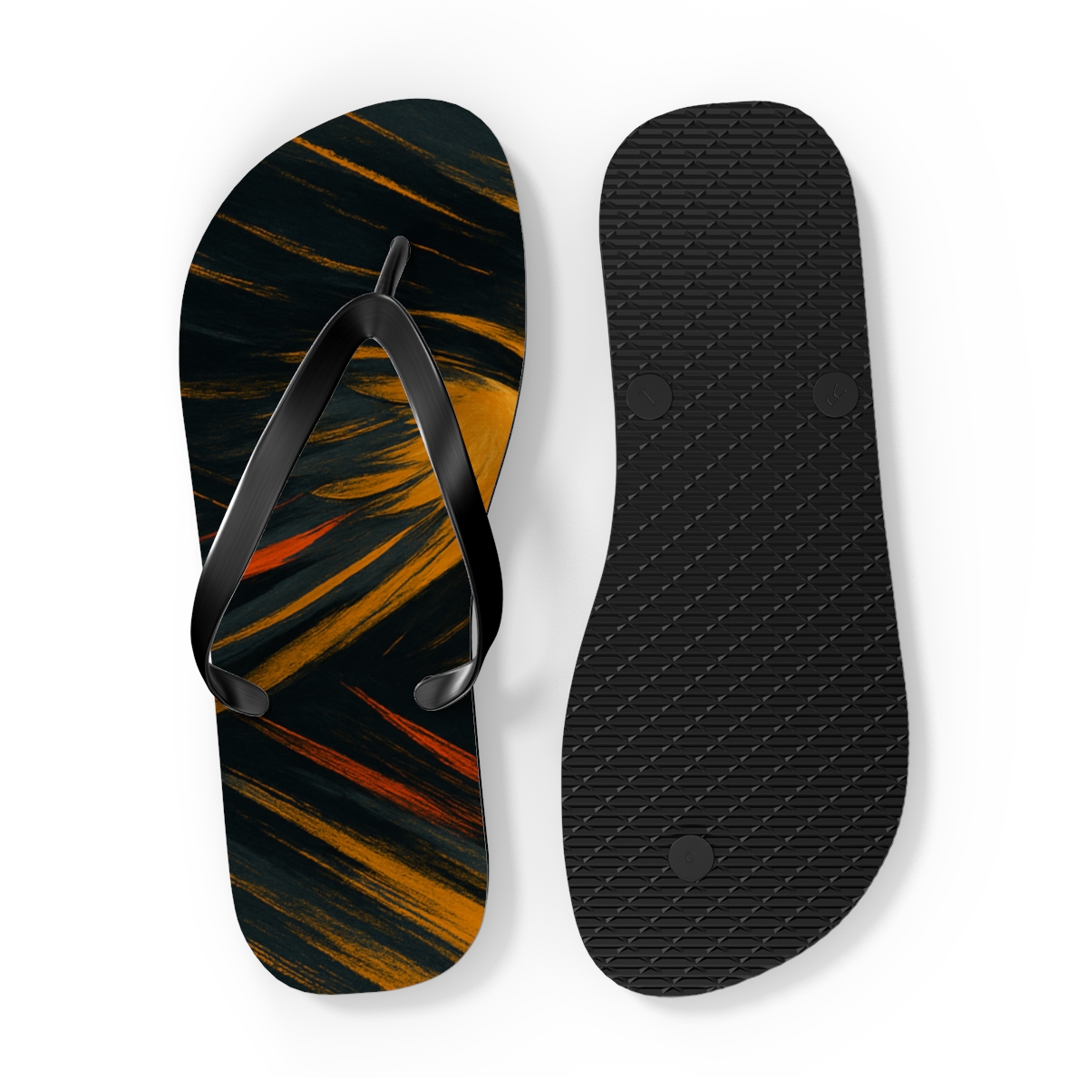 Golden Glide Flip Flops